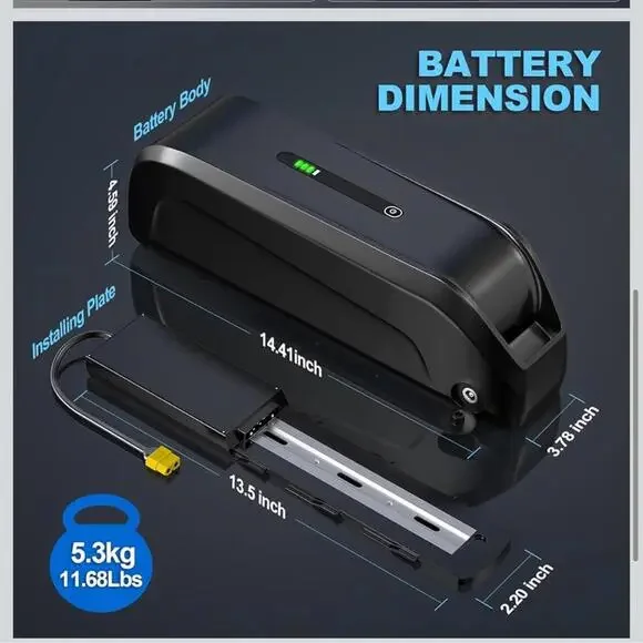 36V 20Ah Hailong Lithium Battery with Charger for 200~1400W Motors W Key - Picture 3 of 7